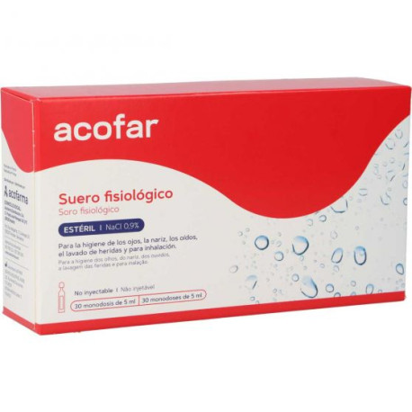 Solución fisiológica monodosis suero