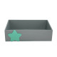 Caja madera Gris con Estrella